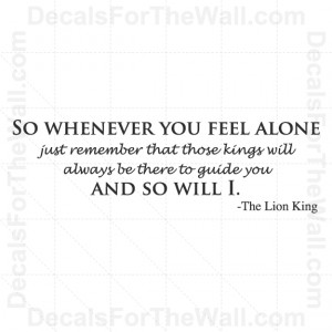 about Lion King Mufasa Wall Decal Vinyl Decor Saying Art Sticker Quote ...