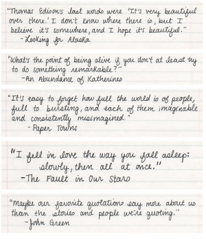 quotes life john green