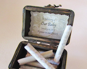 Baby Loss Scroll Treasure Chest, comforting sympathy quotes from those ...