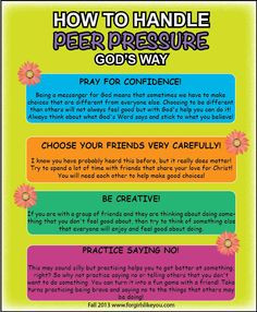 How to Handle Peer Pressure God's Way ~ More