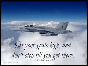 Military Air Force Jet Goals Quote Quote