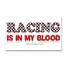 Racing in Blood Rectangle Sticker for