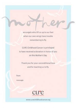 Mothers Day | CURE Childhood Cancer | Non-profit cancer research