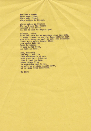 Untitled Typewriter Poem No. Eleven