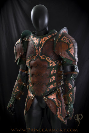 Armor: warrior_rogue_leather_armor_by (wears it over his clothes)
