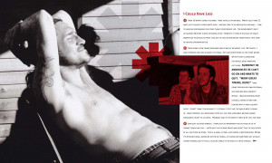 ... of John Frusciante from an extra spread and some text from the book