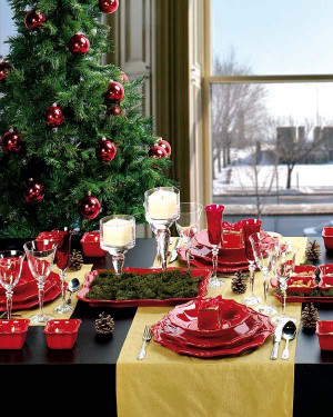 christmas table decor ideas 18 Christmas Dinner Table Decoration Ideas