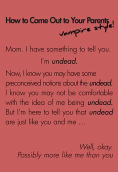 practicing on how to tell his mom he's a vampire (Mortal Instruments ...
