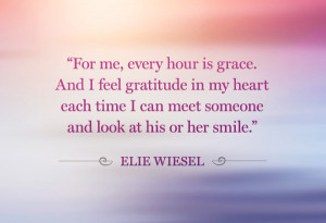 Elie Weisel gratitude quote