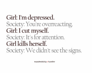 Depression How Society Thinks...
