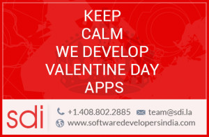 keep Calm we develop Valentine day apps