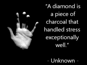 We're diamonds, we are.