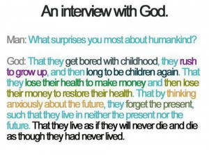 An Interview with God, Good Morning Quotes, Inspirational Thoughts for ...