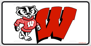 Wisconsin Badgers License Plate License Plate, Wisconsin Badgers ...