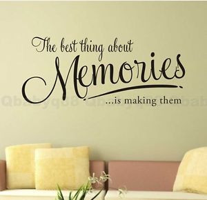 the-memory-Wall-Quote-decal-Removable-stickers-decor-Vinyl-DIY-home ...
