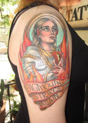 st joan of arc tattoo stained glass tattoos