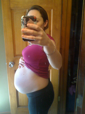compare to week 40 from my last pregnancy!