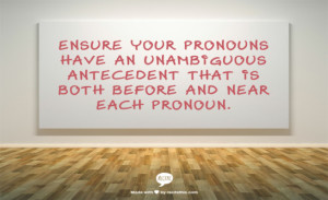 Pronouns And Their Antecedents