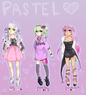 Pastel Goth Adopts + OPEN by Aoer
