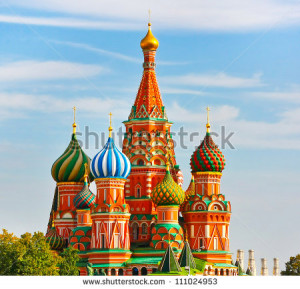 The Most Famous Place In Moscow, Saint Basil's Cathedral, Russia ...