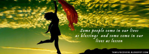 Some people come in our lives as blessings - Life Quote FB Cover