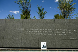 ... Martin Luther King, Jr. Memorial currently on view for the general