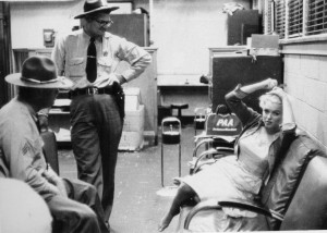 Eve Arnold: Marilyn accompanied by Illinois State Police, sent as her ...