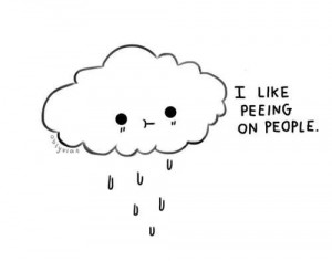 cloud, cute, drawing, funny, pee, picture