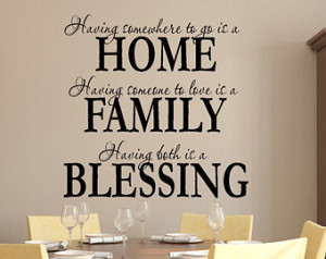 Both Is A Blessing Wall Decal Family Wall Decal Family Quote Decal