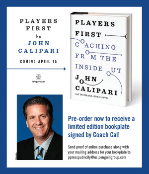 Calipari's book will be available next week. (Twitter/@ericcrawford)