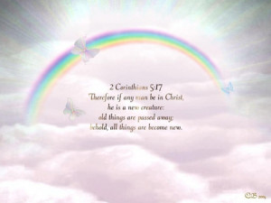 ... 17 - rainbow, bible verse, god, scripture, clouds, sky, jesus, bible