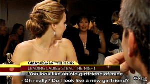 Jennifer Lawrence and Jack Nicholson's Oscars Exchange