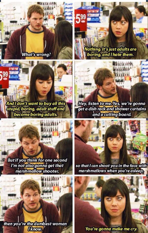 relationship goals . Andy and April . Andy Dwyer . April Ludgate ...
