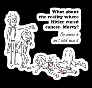 Eliseosegui › Portfolio › Rick and Morty kill themselves in black