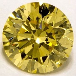 Rare 3.00carat Round Brilliant Cut Fancy Yellow diamond