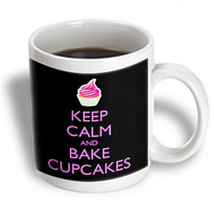 3dRose - EvaDane - Funny Quotes - Keep calm and bake cupcakes. Baking ...