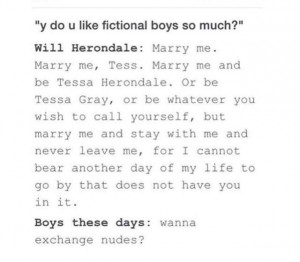 :Quote from William Herondale from my fave book series The Infernal ...