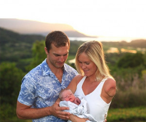 It’s a boy for pro surfers Bethany Hamilton and Adam Dirks!