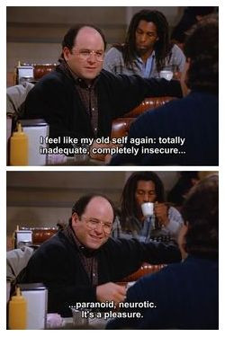 Seinfeld quote - George feels like his old self, 'The Beard'