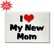 Love My New Mom Rectangle Magnet (10 pack) for