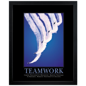 Teamwork Jets Motivational Poster | Classic Motivational Posters ...