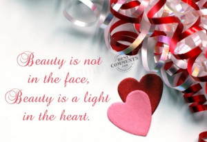 Beauty is not in the face