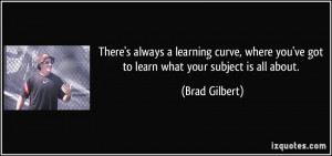 Learning Curve quote