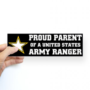 Army Gifts > Army Auto > PROUD PARENT - ARMY RANGER Bumper Sticker
