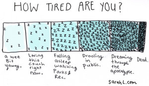 Feeling really sleepy today.