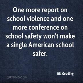 One more report on school violence and one more conference on school ...