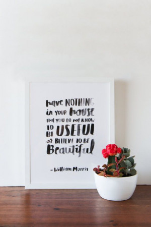 ... bit more each day.) :: William Morris Quote Print by APairOfPears