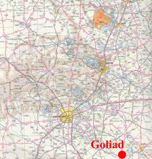 Goliad Texas Map