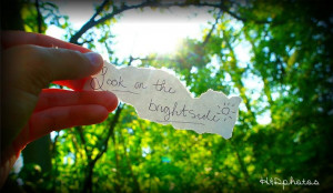 forest, green, happy, light, nails, optimistic, outside, quote, sun ...