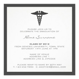 Medical Graduation Invitations